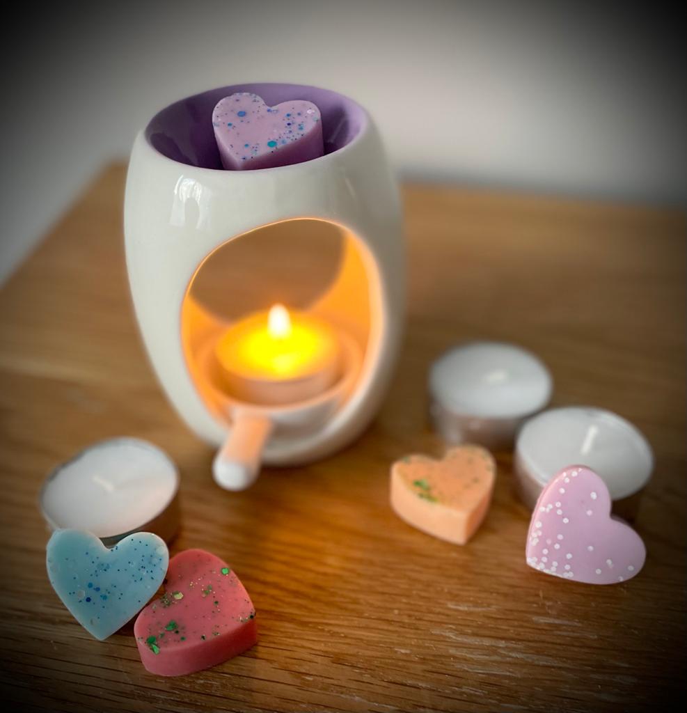 White And Coloured Wax Burner