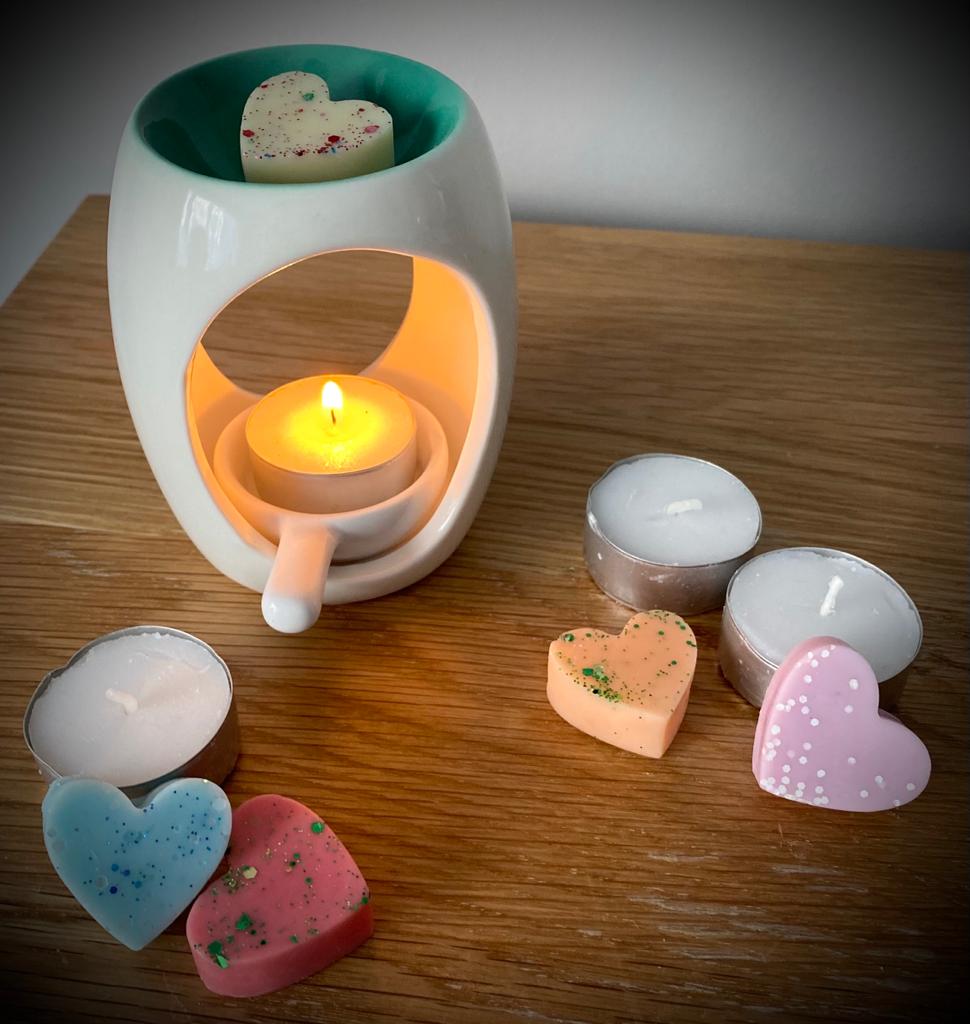 White And Coloured Wax Burner