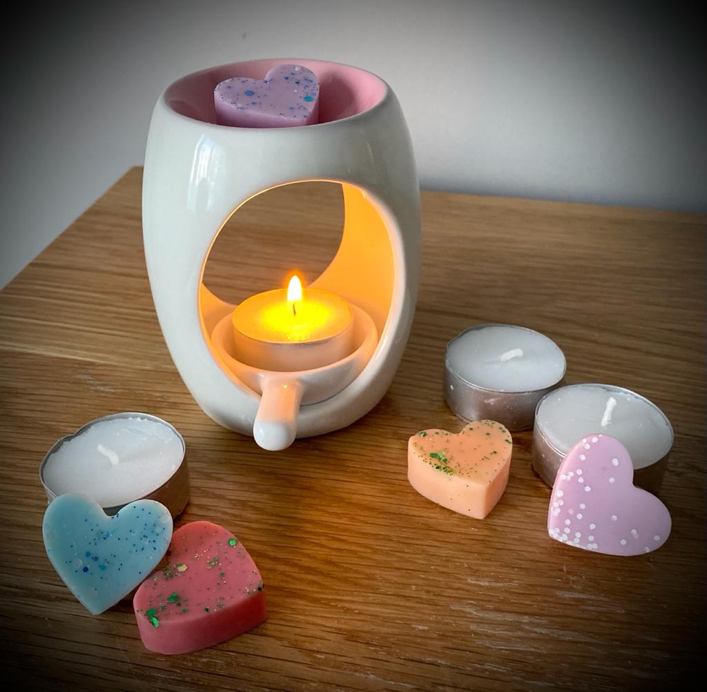 White And Coloured Wax Burner