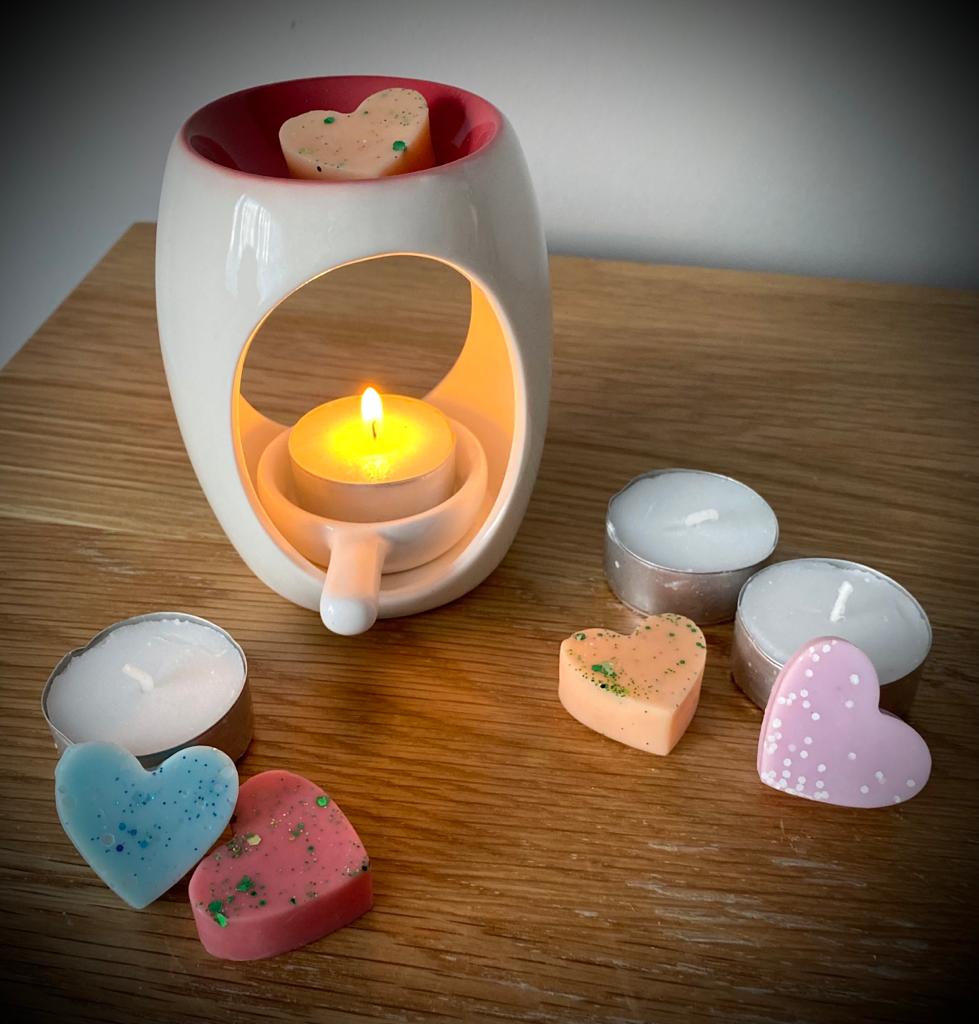 White And Coloured Wax Burner