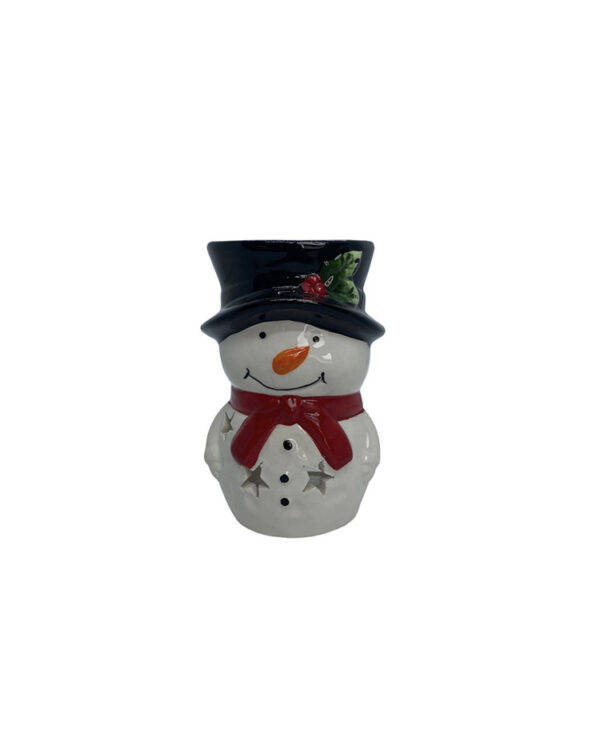 Snowman-Wax-Burner-Front