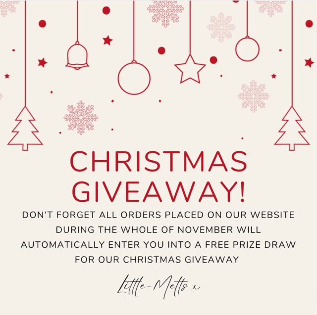 Don’t miss out on your chance to win our Christmas giveaway - All website orders will be automatically appointed a raffle number which will be entered into the prize draw 🤩#waxmeltsuk #giveawayuk #christmasgiveaway #waxmelts