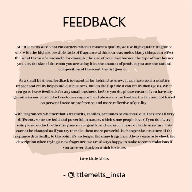 I do love sitting and reading through all your lovely feedback! Thanks so much for taking the time to help my small business 💜 #smallbusiness #smallbusinesssupport #smallbusinessuk #waxmelts #waxmeltsuk